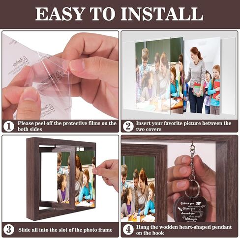 2025 Graduation Gifts for Her Him, Congratulations Inspirational Class Of 2025 University College Middle High School Graduates Gift Decorations Graduation Picture Frame Display Two 4x6 Photos in Saudi Arabia