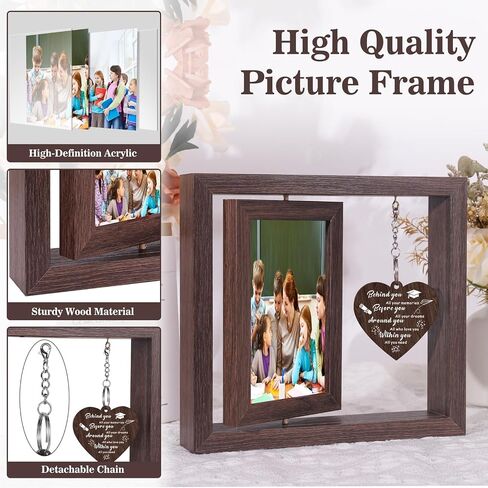 2025 Graduation Gifts for Her Him, Congratulations Inspirational Class Of 2025 University College Middle High School Graduates Gift Decorations Graduation Picture Frame Display Two 4x6 Photos in Saudi Arabia