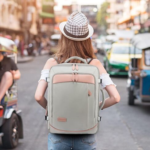LOVEVOOK Carry on Backpack, 45L Extra Large Travel Backpack for Men & Women Airline Approved, Expandable Large Suitcase Backpacks With 4 Packing Cubes, Aer Travel Pack 3, Water Resistant Weekender Bag in Kuwait