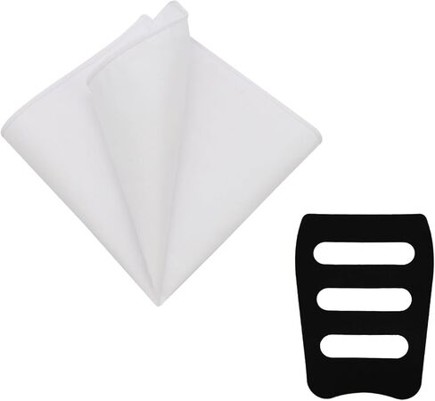 Mens Handkerchiefs with Pocket Square Holder, Solid Color Cotton Handkerchiefs for Men Suits Wedding Business Party in Saudi Arabia