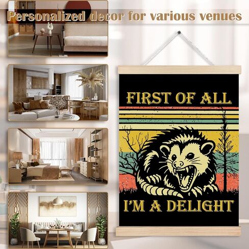 Trendy Retro What If It All Works Out Wall Art, Positive Affirmations Wall Decor, Positive Quotes Black and White Canvas Wall Art Poster Hanger Frame for Home Office Apartment Decor,12x16 Inches in Kuwait