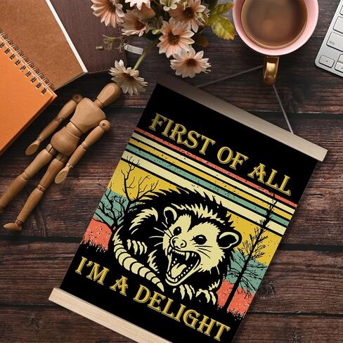 Trendy Retro What If It All Works Out Wall Art, Positive Affirmations Wall Decor, Positive Quotes Black and White Canvas Wall Art Poster Hanger Frame for Home Office Apartment Decor,12x16 Inches in Kuwait