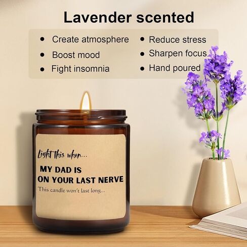 Gifts for Mom from Daughters, Son - Mothers Day Gifts for Mom, Birthday Gifts for Mom - Lavender Scented Candles for Women, Funny Unique Mom Presents, Funny Gifts for Thanksgiving, Christmas Gifts in Saudi Arabia