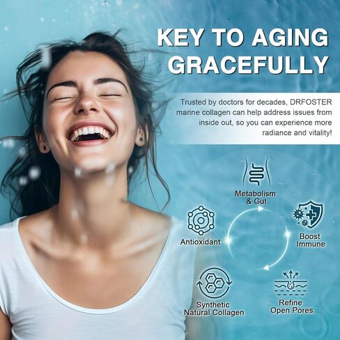 Marine Collagen Peptides Powder with MSM + GC, Multi Type I & III Collagen with Hyaluronic Acid, Vitamin C & E for Skin, Hair & Nails, Wild-Caught Fish, 50 Servings in Saudi Arabia