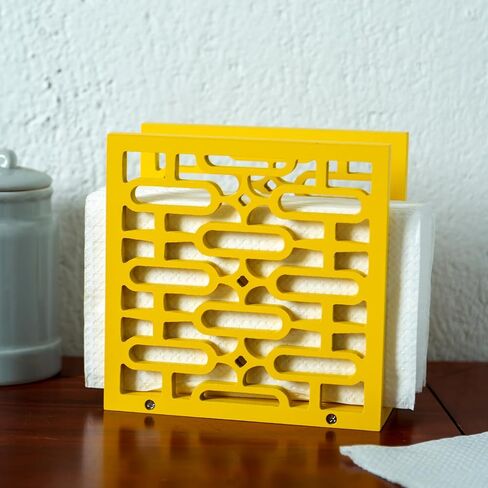 حامل مناديل مصنوع يدويًا من خشب عباد الشمس للديكور الريفي للمزرعة - موزع مطبخ لطاولة المزرعة مقطوع بالليزر - هدية رائعة لعيد الأم أو عيد ميلاد برج الأسد in Kuwait