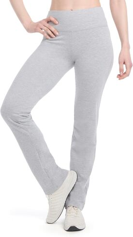 Jockey Women's Active Solid Cotton Jersey Yoga Pants in Saudi Arabia