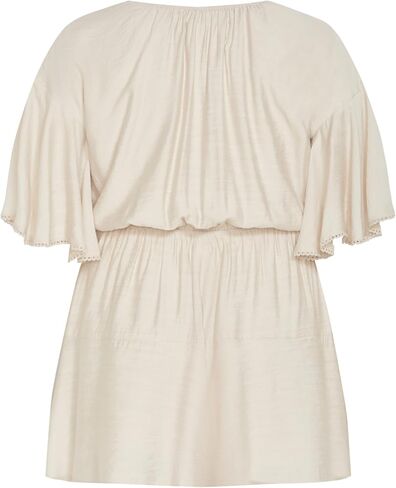 City Chic Women's Plus Size Playsuit - Harlow Lace Embroidered in Saudi Arabia
