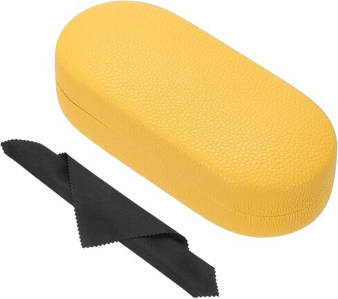 PATIKIL Hard Shell Eyeglasses Case, PU Leather Large Glasses Case Litchi Grain Protective Sunglasses Organizer for Women Men in Saudi Arabia