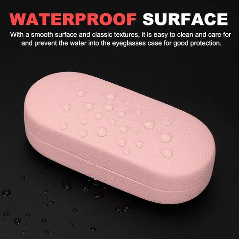 PATIKIL Hard Shell Eyeglasses Case, PU Leather Large Glasses Case Litchi Grain Protective Sunglasses Organizer for Women Men in Saudi Arabia
