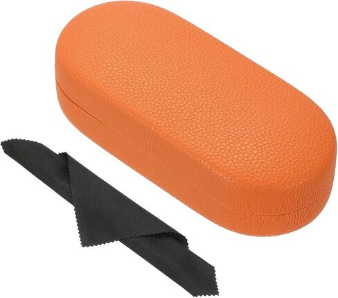 PATIKIL Hard Shell Eyeglasses Case, PU Leather Large Glasses Case Litchi Grain Protective Sunglasses Organizer for Women Men in Saudi Arabia