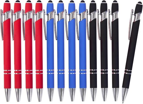 Gel Pens, Pens Fine Point Smooth Writing Pens, Black Ink Cute Pens 0.7 Mm Ballpoint Pens Office Desk Accessories, Retractable Aesthetic Journaling Pens School Office Supplies for Women & Men in Kuwait