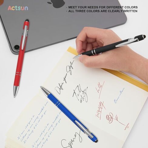 Gel Pens, Pens Fine Point Smooth Writing Pens, Black Ink Cute Pens 0.7 Mm Ballpoint Pens Office Desk Accessories, Retractable Aesthetic Journaling Pens School Office Supplies for Women & Men in Kuwait