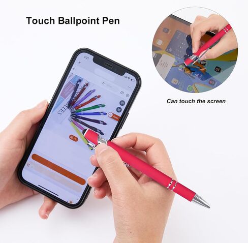 Gel Pens, Pens Fine Point Smooth Writing Pens, Black Ink Cute Pens 0.7 Mm Ballpoint Pens Office Desk Accessories, Retractable Aesthetic Journaling Pens School Office Supplies for Women & Men in Kuwait