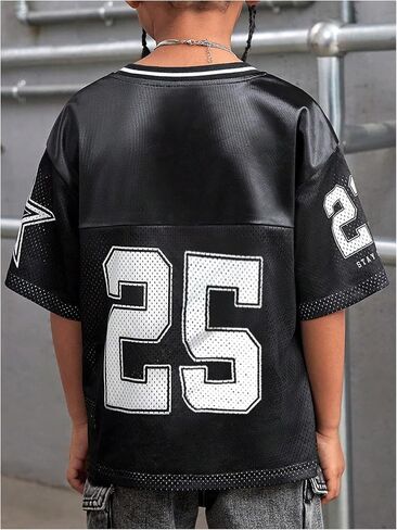 SOLY HUX Toddler Girl's Graphic T-Shirts Short Sleeve V Neck Tee Shirts Jersey Tops Y2k Streetwear in Kuwait