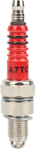 A7TC Spark Plug 3 Electrode Compatible with 50cc 70cc 90cc 110cc 125cc 150cc Scooter Dirt Pocket Bike ATV Moped Quad Go Kart Pack of 4 in Saudi Arabia
