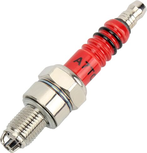 A7TC Spark Plug 3 Electrode Compatible with 50cc 70cc 90cc 110cc 125cc 150cc Scooter Dirt Pocket Bike ATV Moped Quad Go Kart Pack of 4 in Saudi Arabia