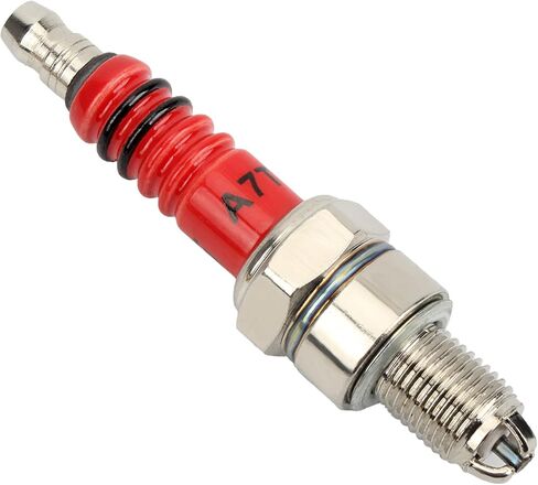 A7TC Spark Plug 3 Electrode Compatible with 50cc 70cc 90cc 110cc 125cc 150cc Scooter Dirt Pocket Bike ATV Moped Quad Go Kart Pack of 4 in Saudi Arabia