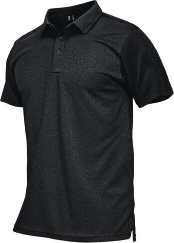 MAGCOMSEN Men's Polo Shirts Tactical UPF 50+ Quick Dry Performance Short Sleeve Work Golf Shirts Lightweight Collared Pique in Saudi Arabia