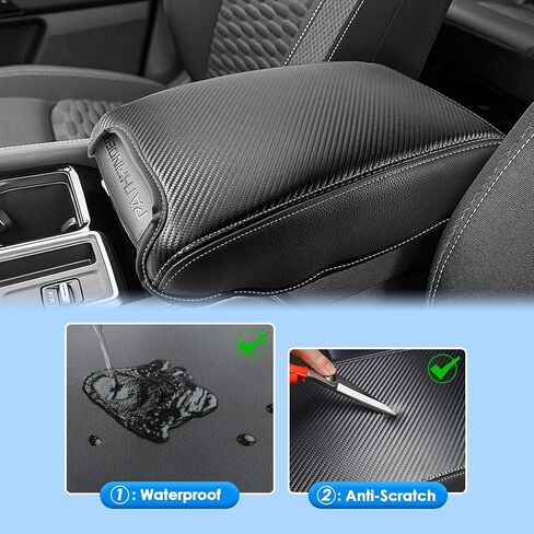 2022 2023 2024 2025 Pathfinder Center Console Cover for Nissan Pathfinder (S/SV/SL/Rock Creek/Platinum), Waterproof&Anti-Scratch Leather Pathfinder Armrest Cover 2025 Pathfinder Accessories in Saudi Arabia