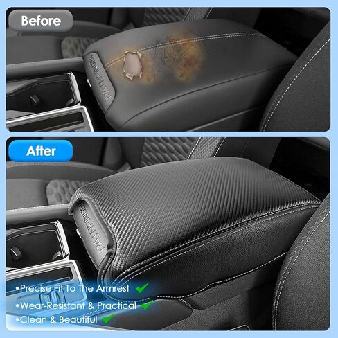 2022 2023 2024 2025 Pathfinder Center Console Cover for Nissan Pathfinder (S/SV/SL/Rock Creek/Platinum), Waterproof&Anti-Scratch Leather Pathfinder Armrest Cover 2025 Pathfinder Accessories in Saudi Arabia
