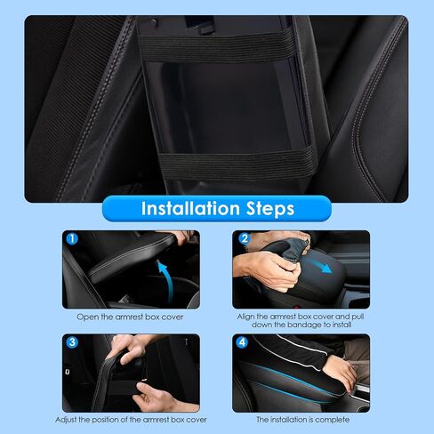 2022 2023 2024 2025 Pathfinder Center Console Cover for Nissan Pathfinder (S/SV/SL/Rock Creek/Platinum), Waterproof&Anti-Scratch Leather Pathfinder Armrest Cover 2025 Pathfinder Accessories in Saudi Arabia