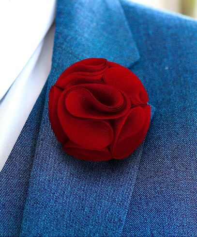 Rose Flower Lapel Pin for Men - Men's Rose Pin and Boutonniere in Saudi Arabia