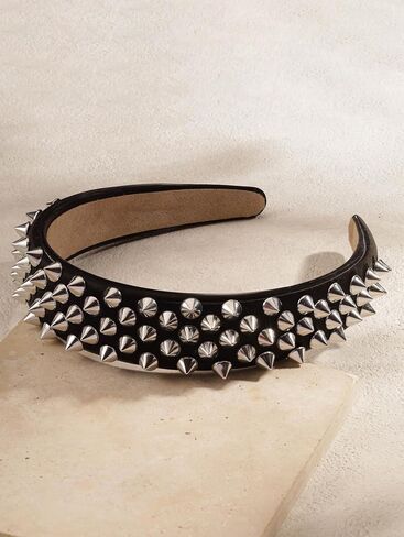 Sacina Gothic Emo Punk Grunge Black Spike Headband, Goth Hair Accessories, Goth Halloween Hair Accessories in Saudi Arabia
