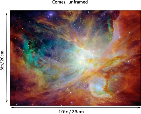 Loevoero Outer Space Planet Wall Art Painting ، لغرفة النوم ، غرفة المعيشة ، ديكور الحمام ， ملصقات للأطفال أو الأولاد أو الفتيات مجموعة من 6 （8 "× 10"） غير مؤطر in Kuwait