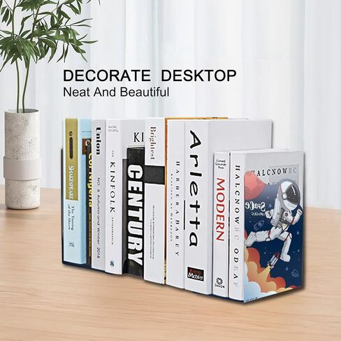 2 Pack Metal Bookends,Non-Slip Blue Cartoon Running Astronauts Book Stopper,Heavy Duty Premium Space-Themed Decorative Book End, Supports for Kids Children Shelves,Room,Office,Learning Gifts in Saudi Arabia