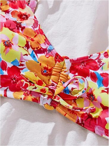 فتاة 2 قطعة بيكيني مجموعة الأزهار السباحة in Kuwait