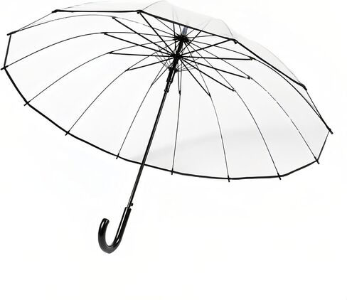 Chesoon Clear Umbrella Wedding Large Rain Bubble Umbrella 14 Ribs POE Surface Automatic Open in Kuwait