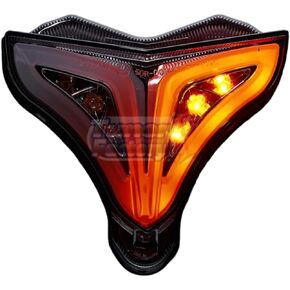 Power Grid Taillight Smoke For Yamaha YZF-R1 2009 2010 2011 2012 2013 2014 E-MARK ON L&R TURN SIGNALS YZF R1 Tail Light