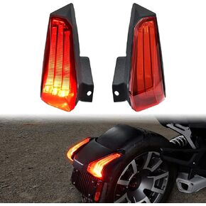 SAUTVS LED Taillights for Can Am Ryker 600 900 19-24, LED Red Tail Lights Brake Light Taillights for Can-Am Ryker 600 900 & Ryker Rally 2019-2024 Accessories (2PCS, Replace #710005284, 710005285)