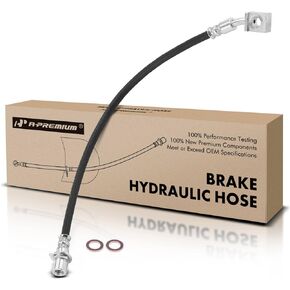 A-Premium Rear Brake Hydraulic Hose Compatible with Chevy and GMC Models - Avalanche 2008, Silverado 1500 2007-2017, Sierra 1500 2007-2017 - Replace# 25923717