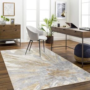 LIVEBOX Blue Non-Slip Runner Rugs for Hallway 2x6 ft, Abstract Washable Rug Long Runner Rug for Kitchen, Soft Low-Pile Faux Wool Modern Indoor Runner Carpet for Bedroom Entryway Floor