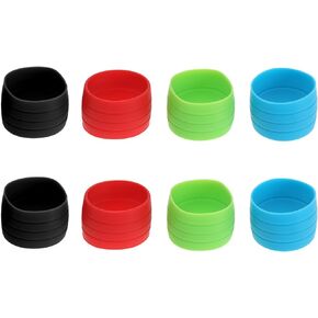 4 Pairs Bike Handlebar Tape Retaining Ring Bicycle Cycling Handlebar Fixing Loops for Mountain Bike Road Bike Handle Grip Silicone Ring Sleeve