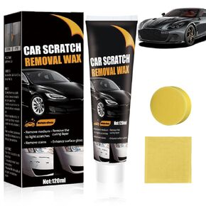 Scratch Repair Wax for Car,Scratch Remover for Vehicles,New Car Scratch Repair Paste Polishing Wax,Professional Car Scratch Remover Kit with Wipe & Sponge for Car Paint Surface (1PC*120ML)