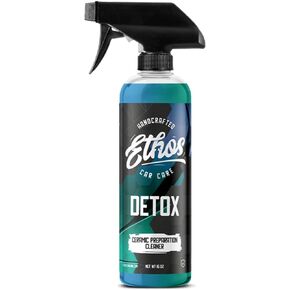 Ethos Detox - Ceramic Coating Prep Spray, Panel Wipe, Glass Cleaner - Prep Ceramic Coating, Wax, or Sealant - Multi-Purpose Formula - Leaves Nothing But the Shine