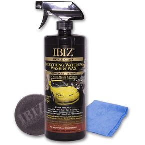 Waterless Wash and Wax - 32oz Premium Carnauba Formula - Safe for All finishes - Rinse Free - Long Lasting Shine, Deep Gloss, and Advanced Protection.