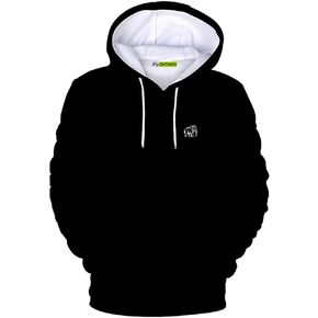 100% Cotton Heavyweight Mammoth Oversize Hoodies for Men and Women Black 2XL