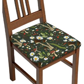 1950'S Mid Century Modern Office Computer Chair Seat Covers Set of 1, Soft Stretch Rotating Desk Chair Seat Cushion Protectors