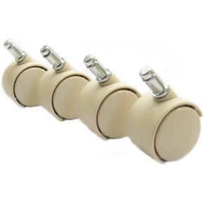 Chromcraft Casters in Almond / Sand (Set of 8)