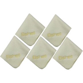 Chamois Cloth,(7"x6"Pack of 5),Natural Leather,Eyeglasses Cloths,Suitable for Glasses, Jewelry,Piano, Musical Instruments,Phone Computer TV,Tableware,Cars,Camera,etc.