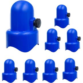 1.5 Inch Diameter Trampoline Enclosure Pole Caps with Screw Thumb,Trampoline Safety Net Pole-Top Holders,Trampoline Accessories