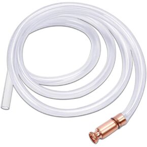 Hand Fuel Pump, Fuel Siphon Pump, Safety Self Priming Hose, 1.5M Gas Siphon Hose Pump, Gas Siphon Multi-Purpose Siphon Pump, Crystal Clear Tubing, Shaker Siphon for Gasoline/Fuel/Water Transfer