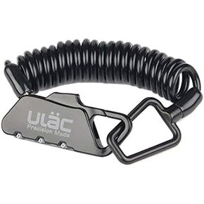 Mini Bike Lock Anti-Theft Bicycle Spring Combination Cable Lock Travel Luggage Locks Helmet Lock 41200mm (Black)