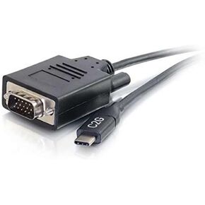 C2G USB Adapter, Video Adapter, USB C to VGA, Black, 9 Feet (2.74 Meters), Cables to Go 26892