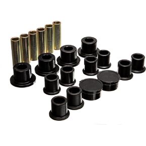 Energy Suspension 4.2154G Rear Leaf Spring Bushing Set,Black