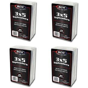 BCW 3 x 5 Topload Holder - 100 ct