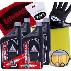 Edwards Oil Change Kit fits 2014-2022 Honda Pioneer 700 SxS includes Air Filter and Spark Plugs